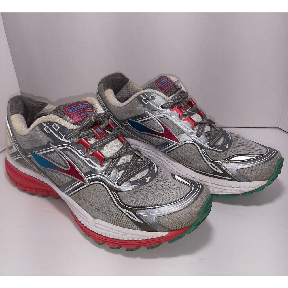 Brooks Ghost 8th Edition Running Shoes Women's Size 7.5 Metallic Pink Gray